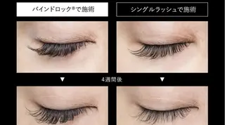 マツエク・マツパ peekaboo eye Sのマツエク・マツパデザイン