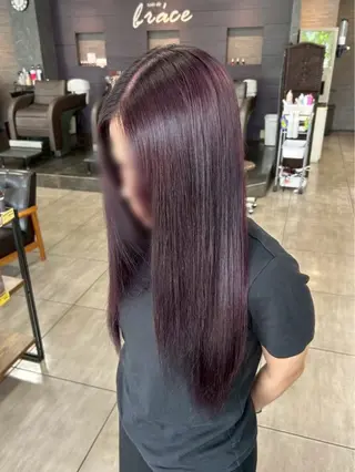 カラー ハイトーンカラー✨ 慶田玲和のヘアスタイル