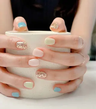 ネイル コネコネイルサロン モデル用のネイルデザイン