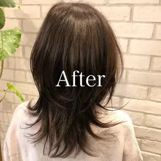 ミディアム カラー レディースヘア💫 加藤たいが🐯のヘアスタイル