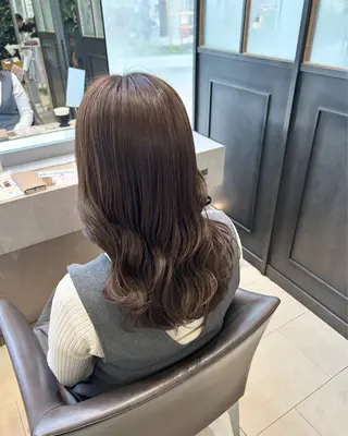 セミロング 透明感カラー♡ Mahoのヘアスタイル