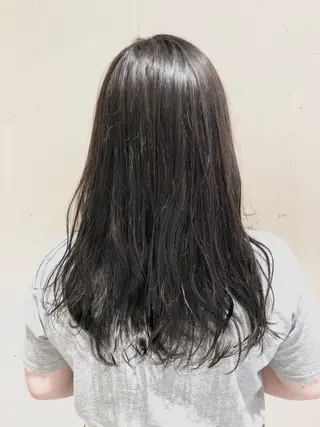 セミロング カラー パーマ ヘアアレンジ 【ツヤ髪美容師】 ツダケイスケのヘアスタイル