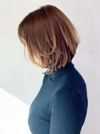 ミディアム カラー パーマ ヘアアレンジ ITbyALBUM 中野店のヘアスタイル