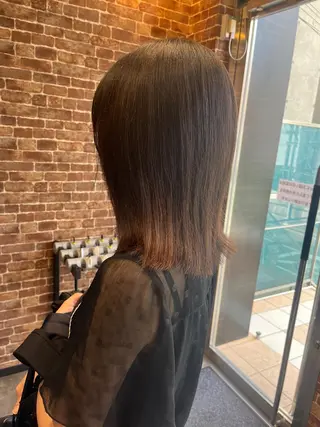 セミロング カラー パーマ ヘアアレンジ メンズ キッズ ネイル マツエク・マツパ アイブロウ 久木原 ゆりのヘアスタイル