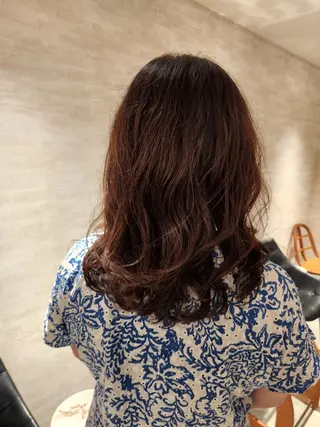 セミロング パーマ ✨カット✨ 小田　なつめのヘアスタイル