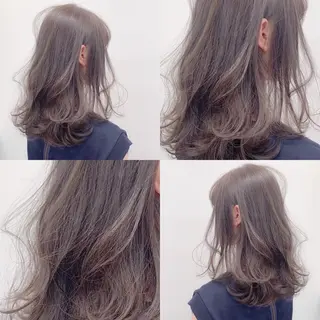 ロング カラー ハイトーン×レイヤー カットTAKUMIのヘアスタイル