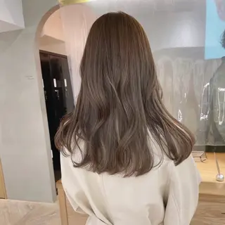カラー オリーブ🎶アッシュ グレージュちひろ🧸のヘアスタイル