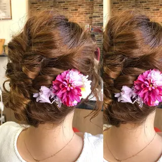 ヘアアレンジ ヘアサロンオスカー 岸和田蛸地蔵店のヘアスタイル