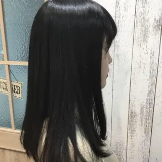 セミロング カラー パーマ 金崎 新吾のヘアスタイル