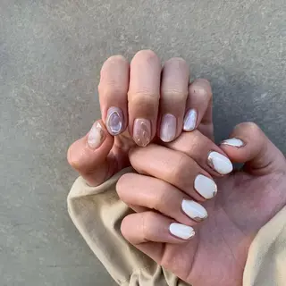 ネイル 【淡色color/ nail】maikoのネイルデザイン