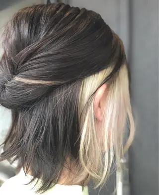 ミディアム 菊池 幹のヘアスタイル