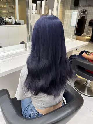 カラー 大人っぽ韓国ヘア 寒色💙yuma💙のヘアスタイル