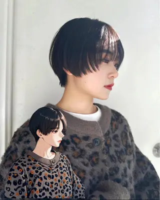 ショート カラー 女性が憧れる ショート/角田愛和のヘアスタイル