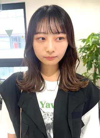 ミディアム イメチェンレイヤー/ 縮毛矯正/菅野恭平のヘアスタイル