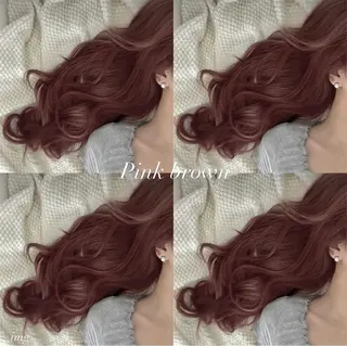 ロング カラー アレンジ/暖色カラー /艶髪/かずな💓のヘアスタイル