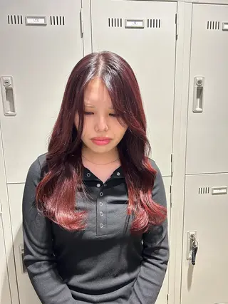 カラー 透明感ベージュ🤎 ナチュラルレイヤーのヘアスタイル