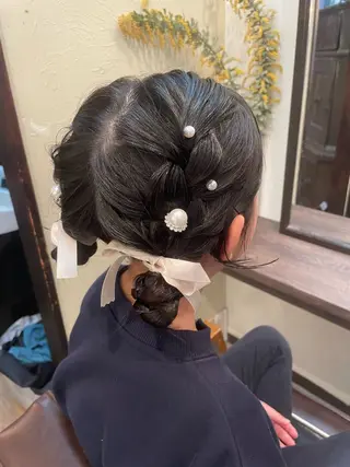 ヘアアレンジ hair make echo滿木あい花のヘアスタイル