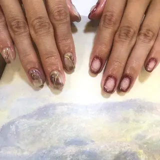 ミディアム ネイル 自由が丘✳︎奥沢 nail söpöのネイルデザイン