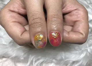 ネイル パラあり！フィルイン 美フォルムのネイルデザイン