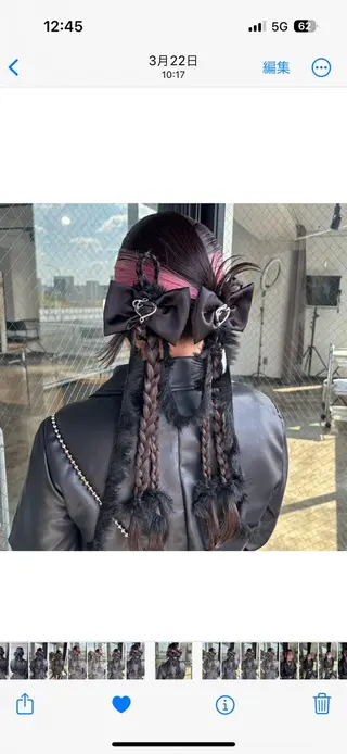 ロング ヘアアレンジ 💫miyu💫デザ インカラー/アレンジのヘアスタイル