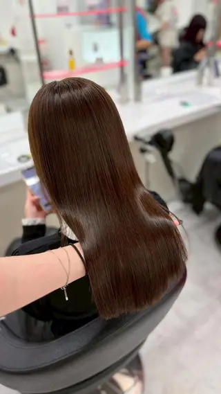 カラー *うる艶カラー🤍 福岡モデル募集🤍のヘアスタイル