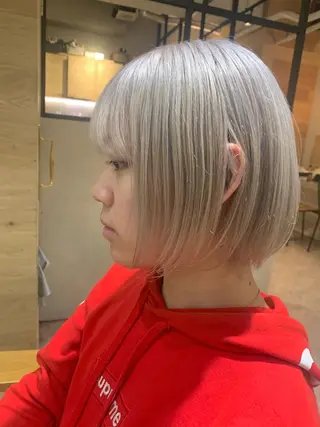 ショート カラー シノザキ/薬院/ボブ /ショート/髪質改善のヘアスタイル