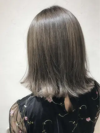 ミディアム カラー パーマ ヘアアレンジ 縮毛矯正/美髪 髪質改善/石田幸輔のヘアスタイル