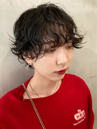 ショート パーマ レイヤー/髪質改善/ 美髪矯正/手塚凌のヘアスタイル
