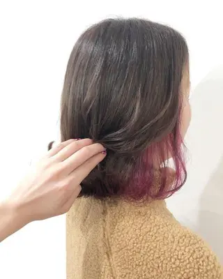 ミディアム カラー 🎀艶ブリーチカラー 🎀Fan.🎀秋山のヘアスタイル