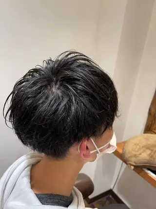 ショート メンズ 渡部翔【蕨】髪質改善 ➕透明感カラー✨のヘアスタイル