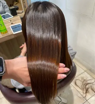 セミロング パーマ メンズ 🦋髪質改善 今宮梨沙🦋のヘアスタイル