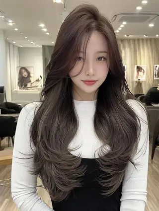 ロング カラー FOCUS JAPANのヘアスタイル