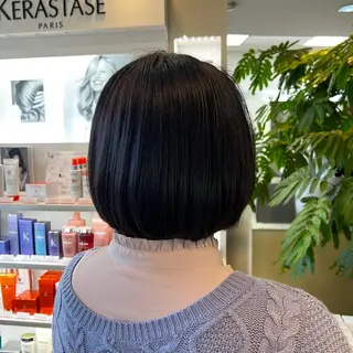 ミディアム 田中 杏奈のヘアスタイル