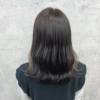 セミロング カラー JUNSHIN🦋 ヘアセット／カラーのヘアスタイル