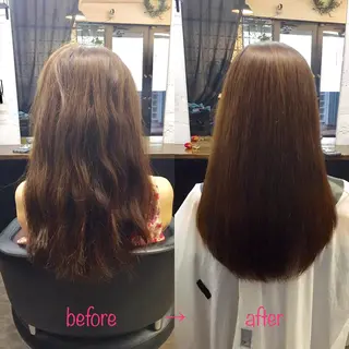 ロング 縮毛矯正&髪質改善 MAILHAIRのヘアスタイル