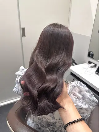 セミロング カラー 矢野 晃平のヘアスタイル