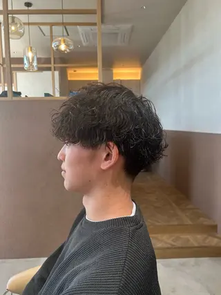 パーマ メンズ 平田 悠馬のヘアスタイル