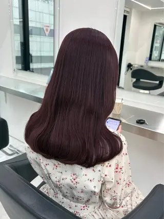 ロング カラー ヘアアレンジ 🫧🎀うる艶暖色 🏹Nanako🎀のヘアスタイル
