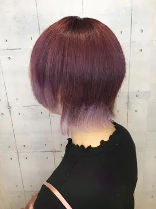 ショート カラー 韓・中華美女ヘア 🇰🇷×🇨🇳のヘアスタイル