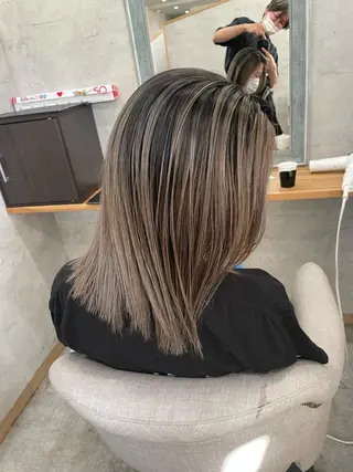 ロング 髪質改善×縮毛矯正 ×艶カラーNAOのヘアスタイル