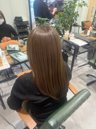 ロング オリーブ🫒レイヤー /平尾/りの‎🤍のヘアスタイル