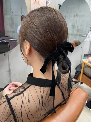 ロング 東 史夏のヘアスタイル