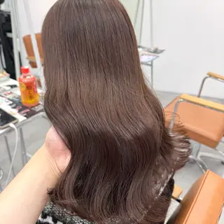 セミロング カラー ヘアアレンジ ブリーチなしカラー /新百合ヶ丘/安形翔のヘアスタイル
