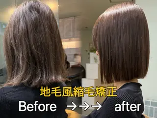 ショート ボブ/顔周りカット /縮毛矯正/鈴木隆太のヘアスタイル