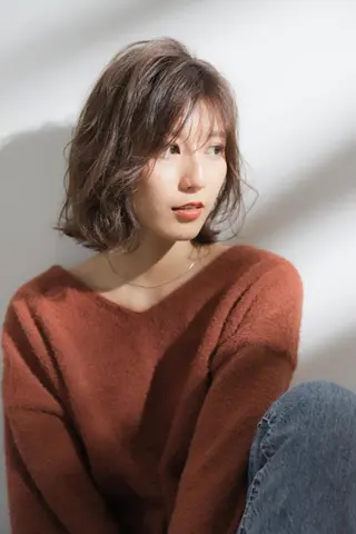 ミディアム 【gene 高円寺】 成沢　仁臣のヘアスタイル