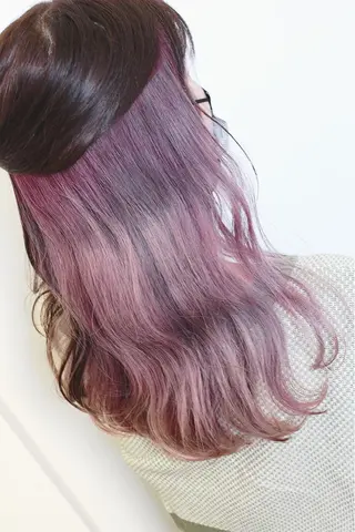 セミロング カラー 土居 正季のヘアスタイル