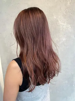ロング カラー ヘアアレンジ 【艶髪×韓国風】 毛流れ職人 RYOのヘアスタイル