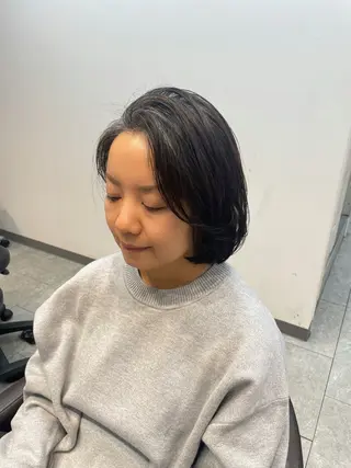 ショート neaf【六本木】所属・ミディアム/ボブ 六本木/佐藤ゆり🎀のヘアスタイル