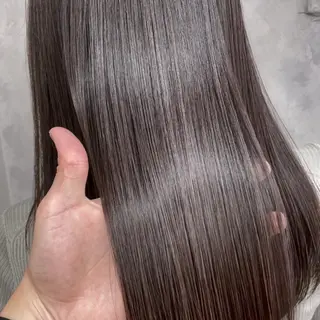 セミロング カラー Lull1人美容室 バレイヤージュのヘアスタイル