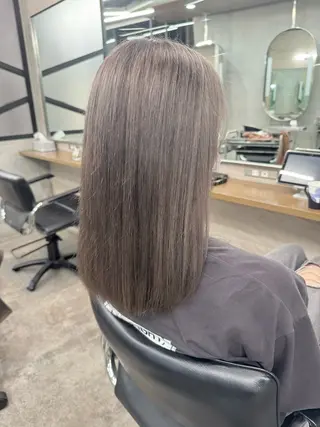 セミロング 髪質改善＆艶カラー Zina💋池袋のヘアスタイル